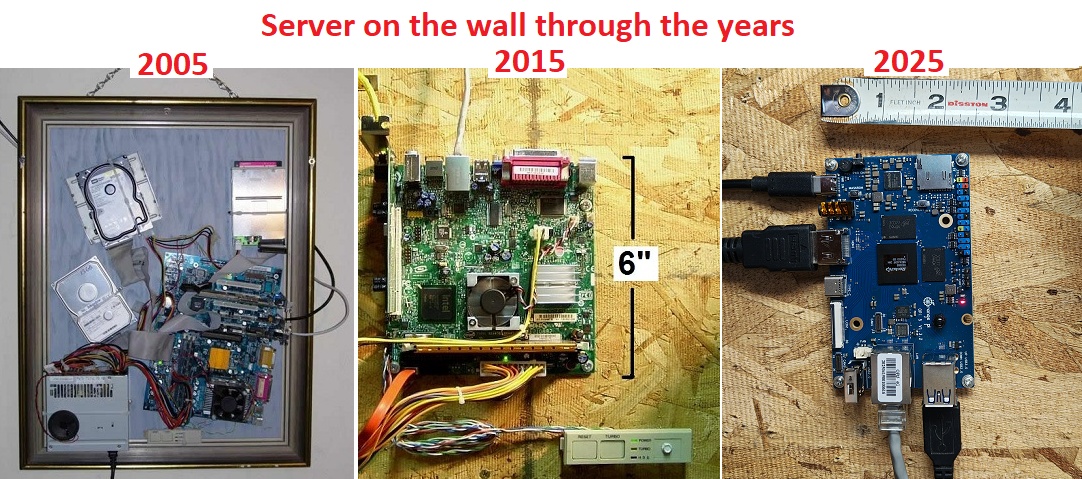 server on the wall years